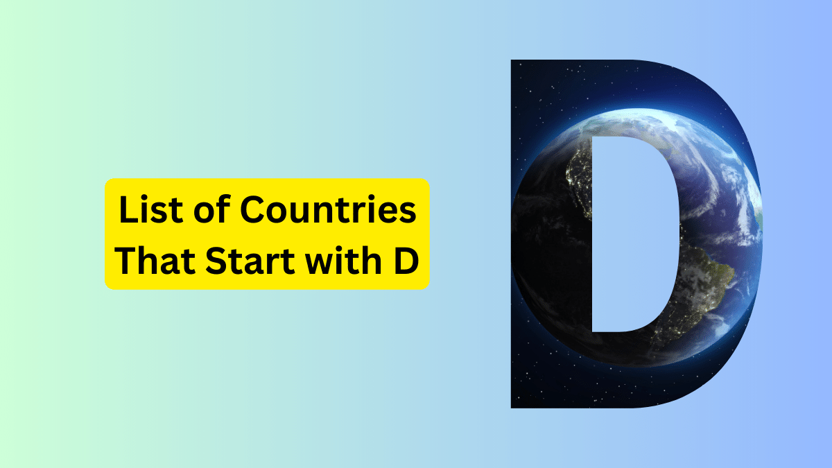 List of 5 Countries Beginning with D 