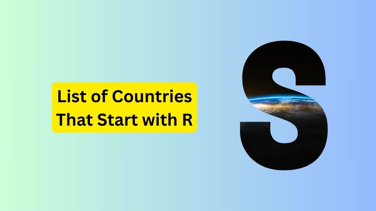 List of Countries that Start with S