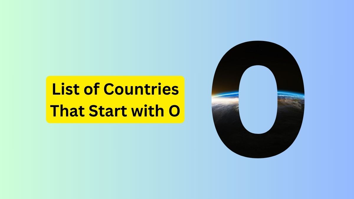 List of Countries that Start with O