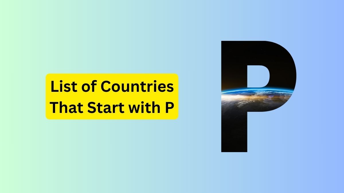 List of Countries that Start with P